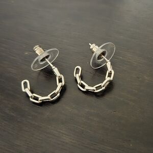 Kendra Scott Silver Chain Link Earrings